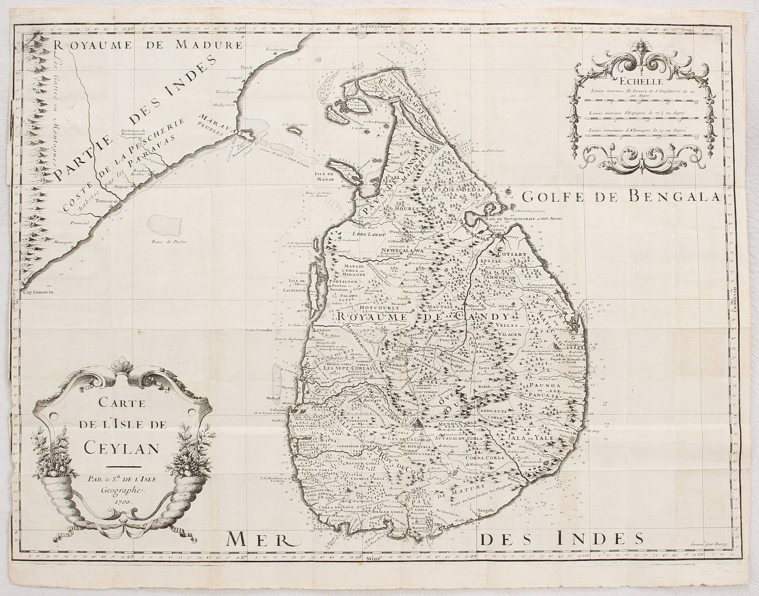Ceylon. Delisle / 5 Bll.