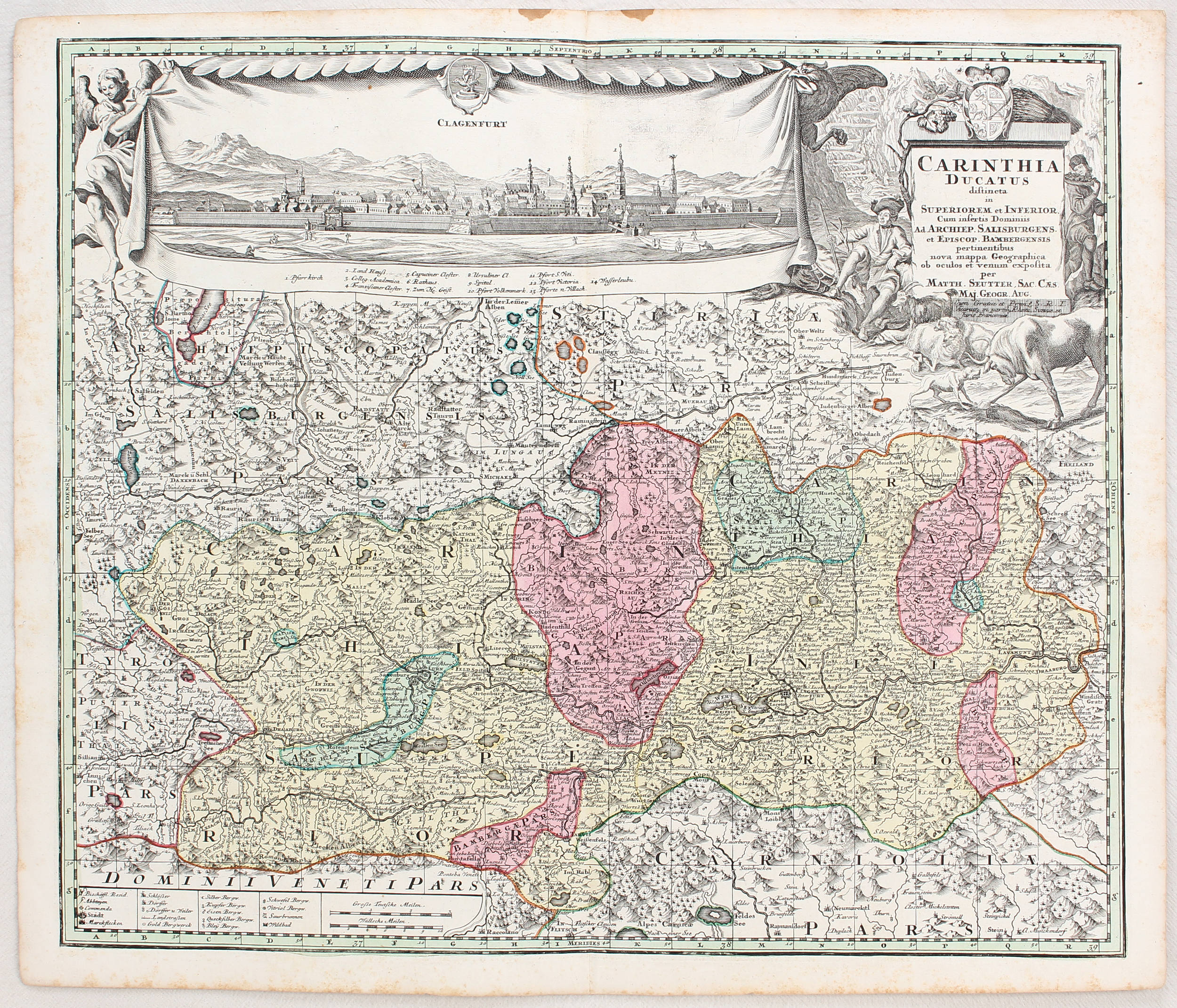 Kärnten. Seutter / 9 Bll.
