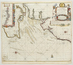 England. 2 Bll. Seekarten Keulen