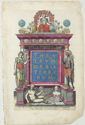 Atlantentitel. 8 Bll. Ortelius / 9 Bll.