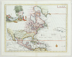 Nordamerika. (Albrizzi) / 4 Bll.