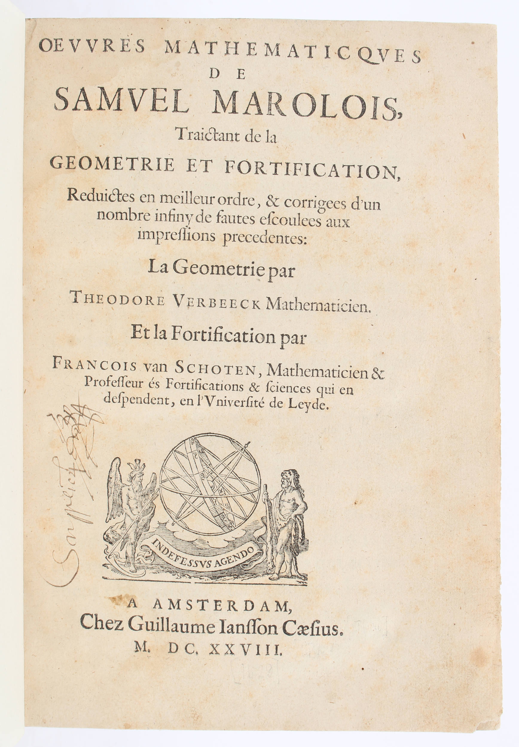 Marolois, Ouevres mathématiques