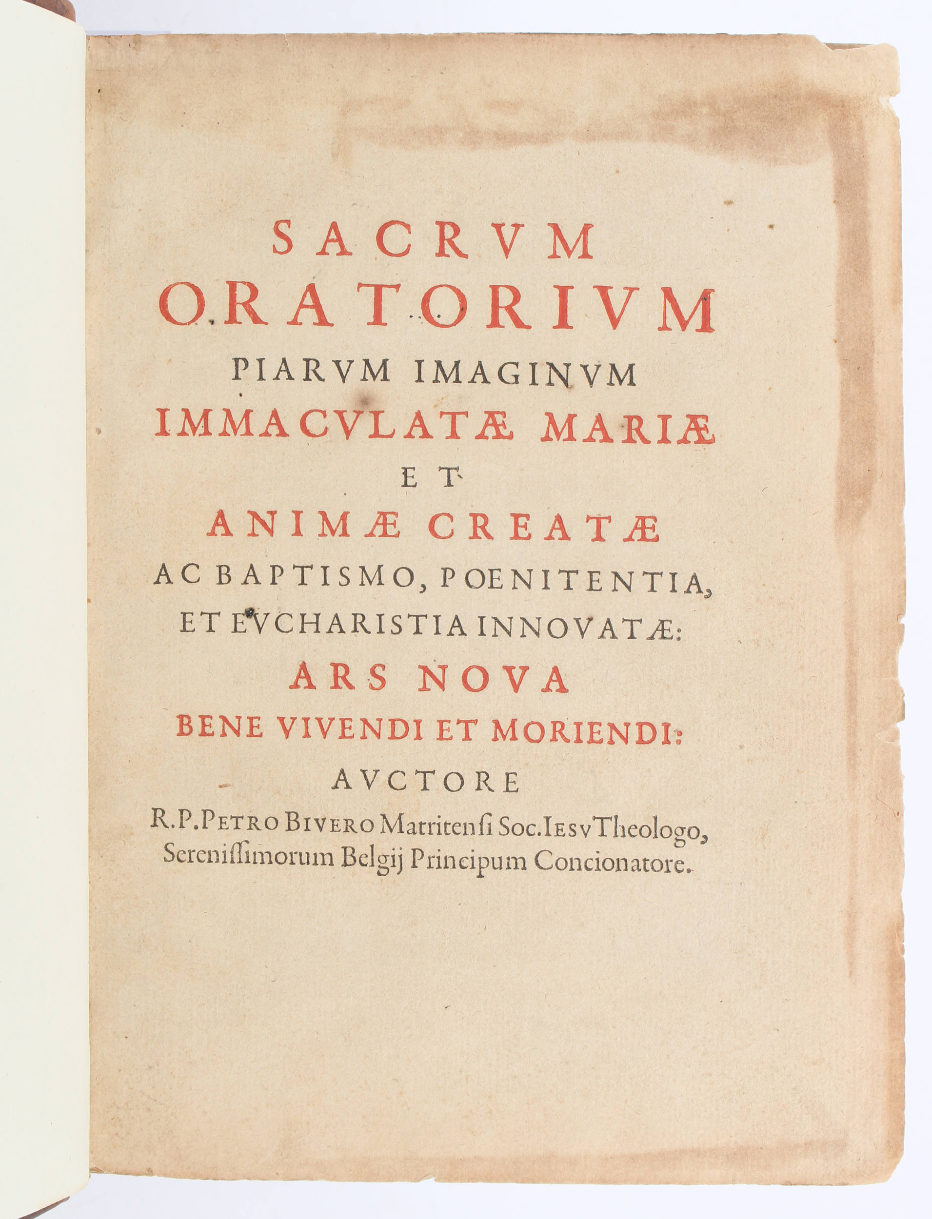 Bivero, Sacrum oratorium Tl. 1 u. Beibd.