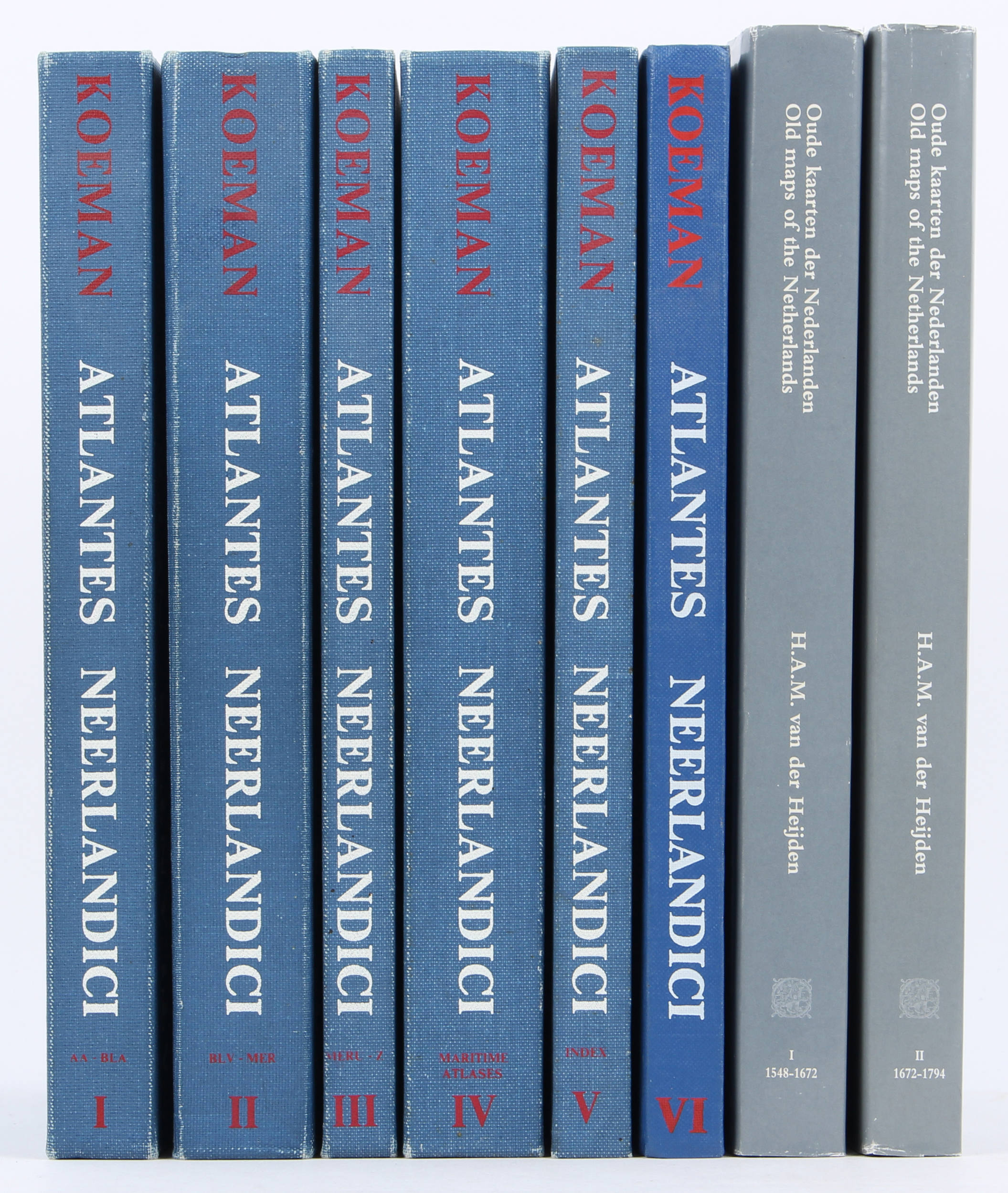 Koeman, Atlantes Neerlandici. 6 Bde./ 8 Bde.