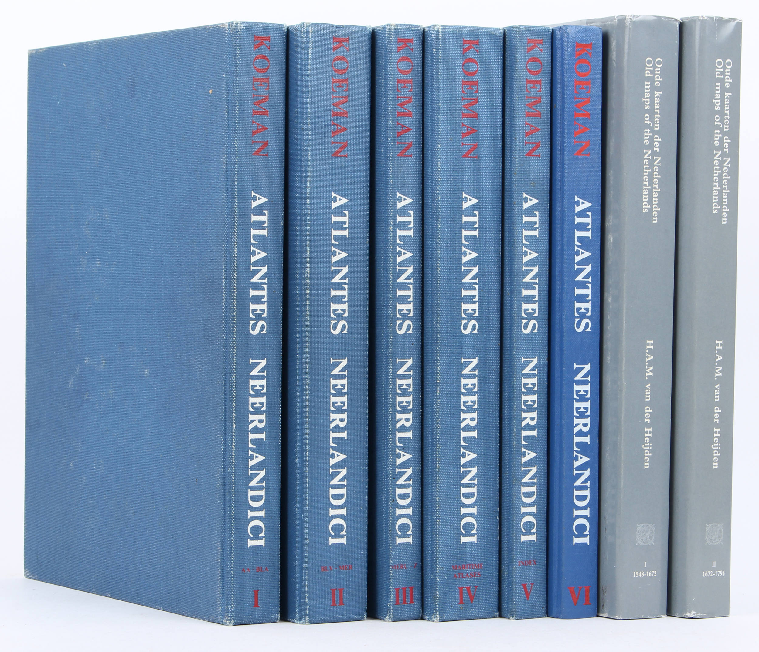Koeman, Atlantes Neerlandici. 6 Bde./ 8 Bde.