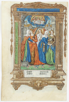 Horae, Einzelblatt. 1507. Ratschluss der Erlösung