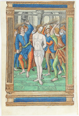 Horae, Einzelblatt. 1507. Geißelung Christi