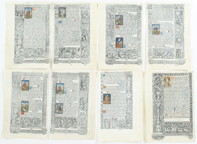 Horae, 1507. Einzelbll. mit kl. Metallschnitten / 8 Bll