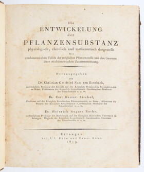 Nees von Esenbeck, Entwickelung der Pflanzensubstanz