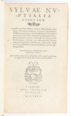 Nevizzano, Sylvae nuptialis