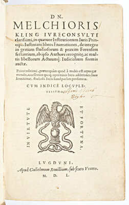 Kling, In quattuor institutionum iuris principis