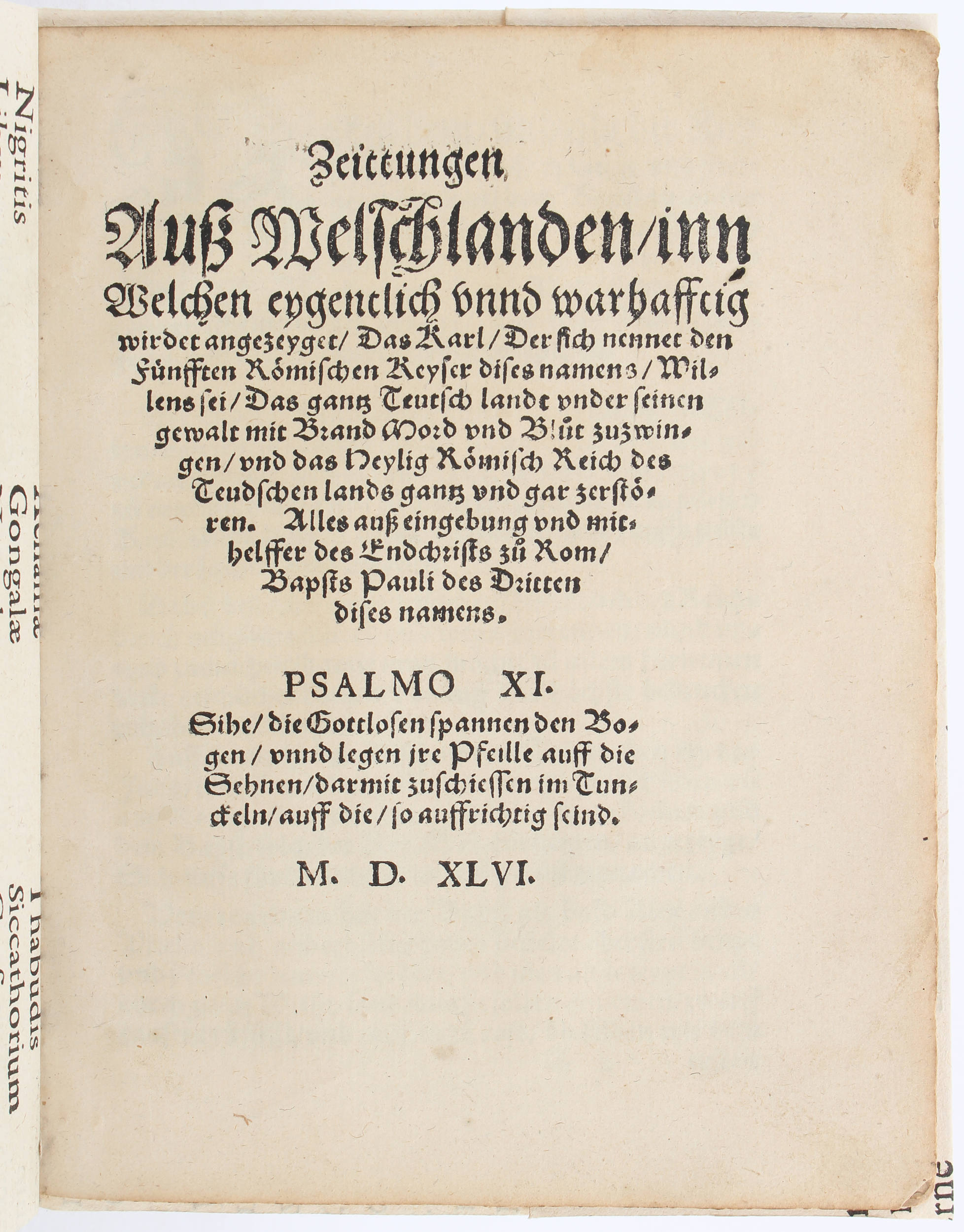 Zeittungen auß Welschlanden (Flugschrift)