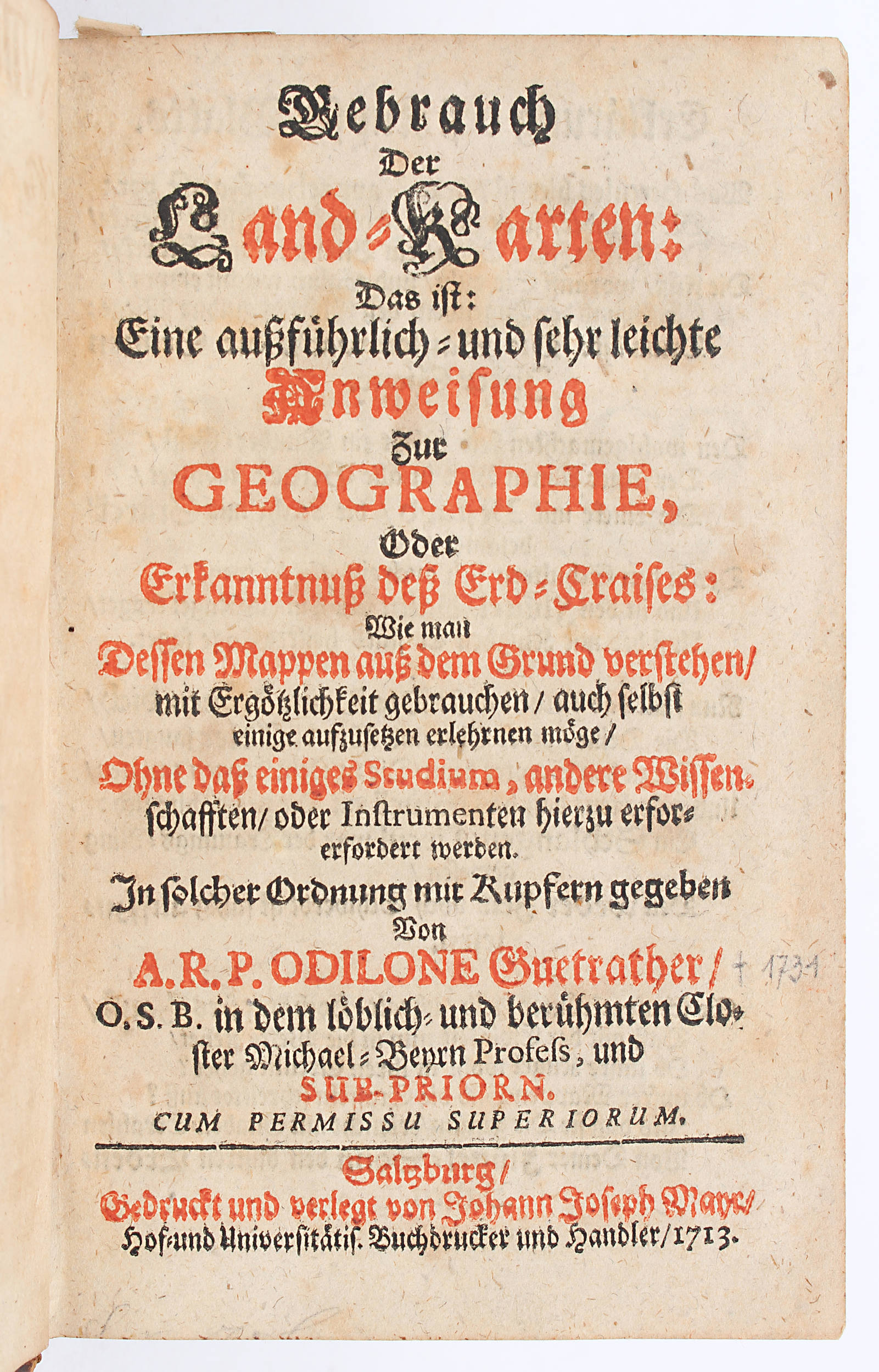 Guetrather, Gebrauch der Land-Karten