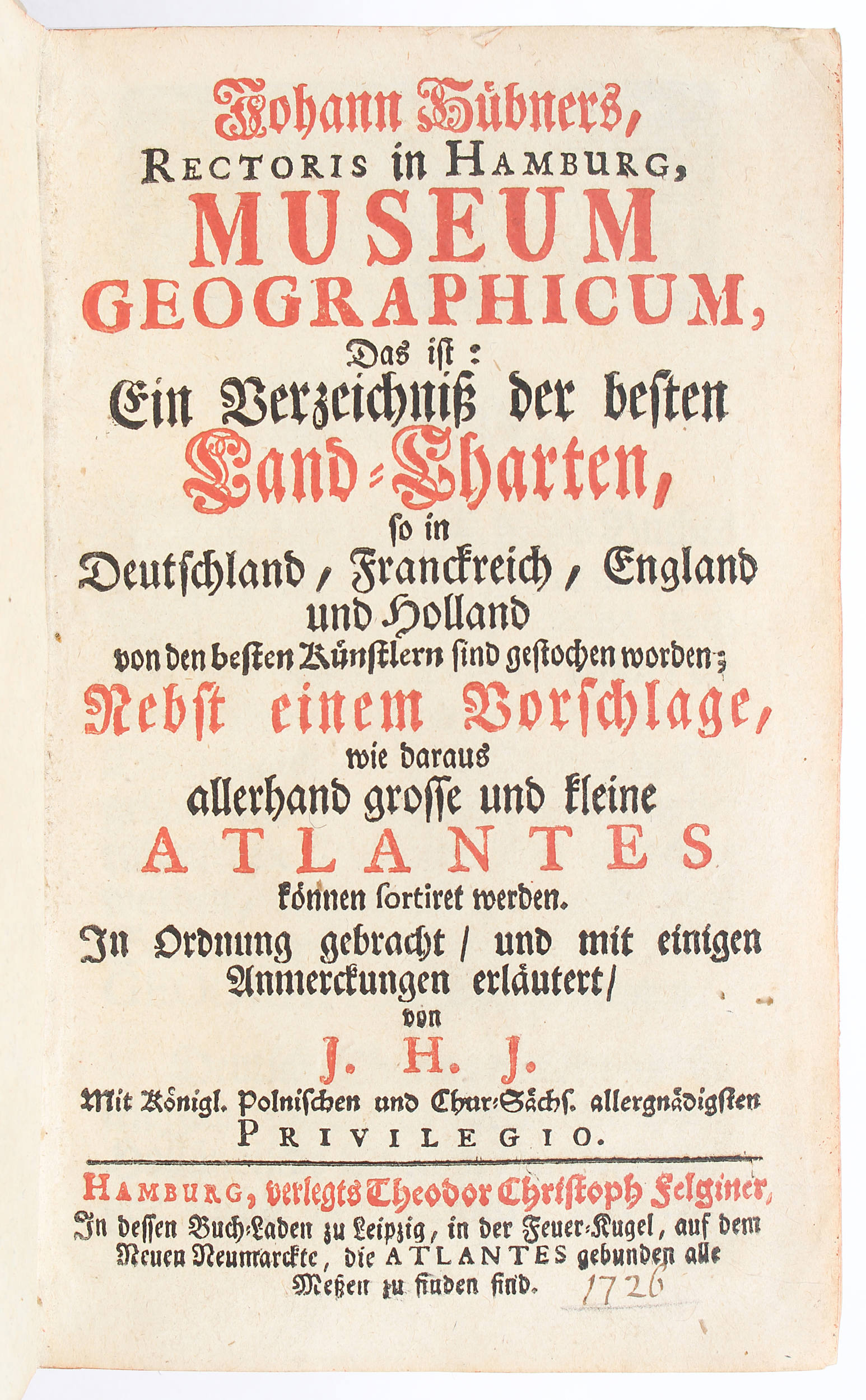Hübner, Museum geographicum