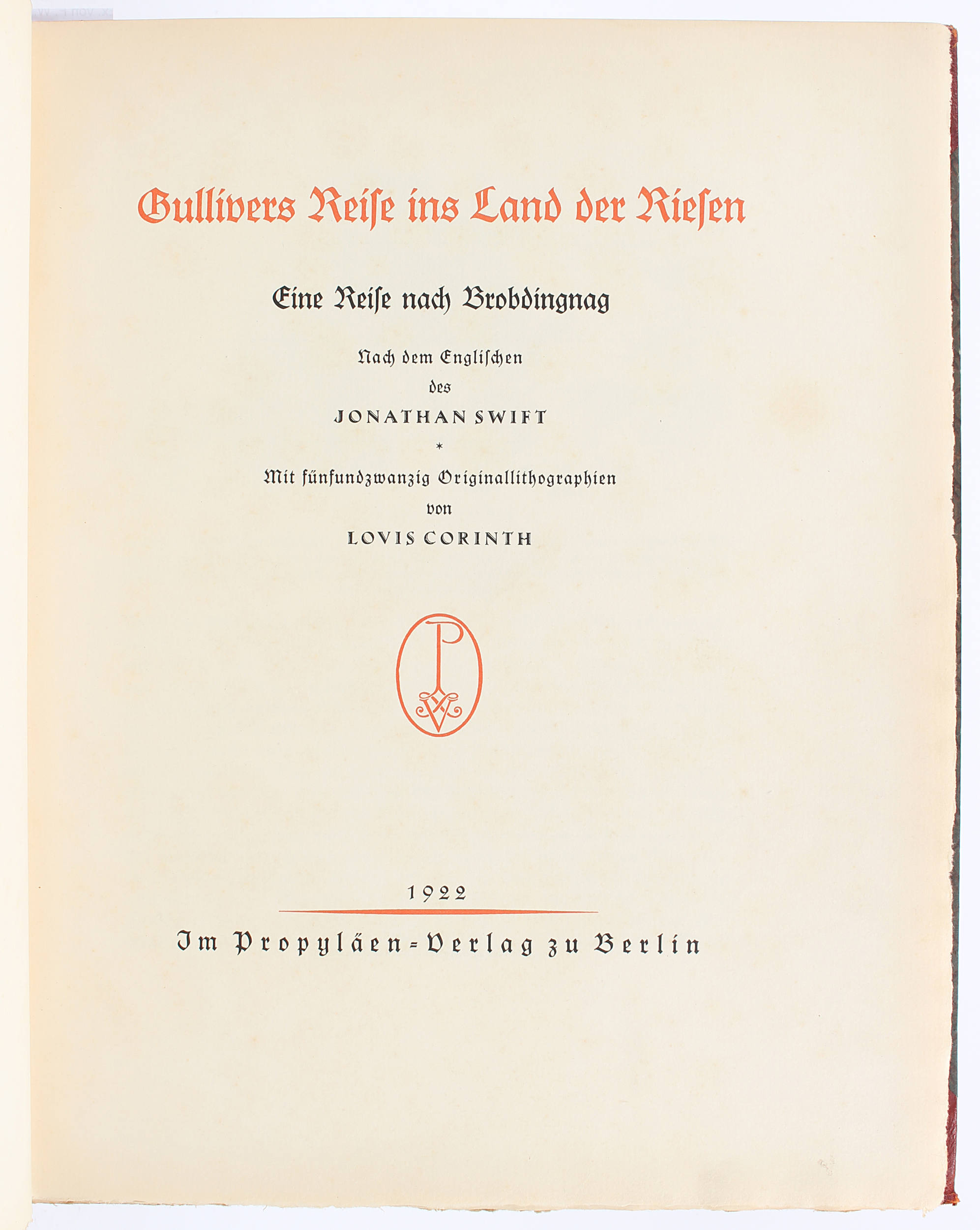 Swift/Corinth, Gullivers Reise