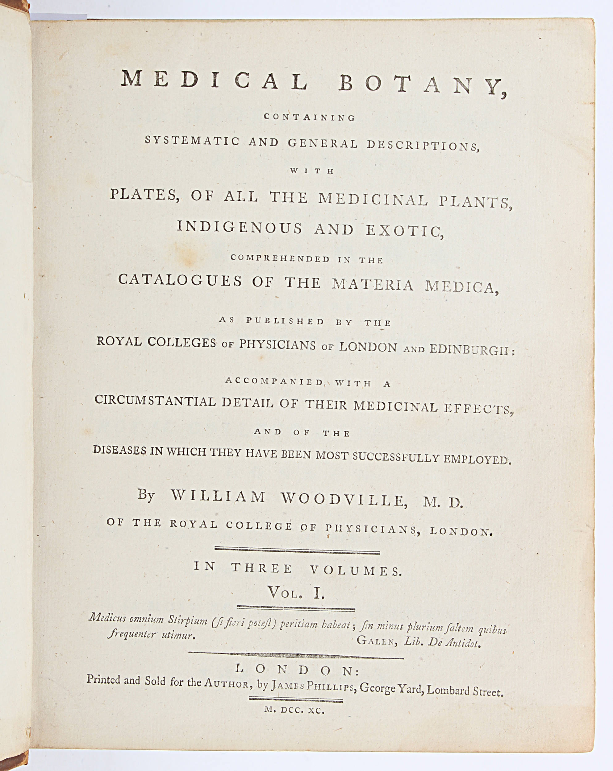 Woodville, Medical Botany. 4 Bde.