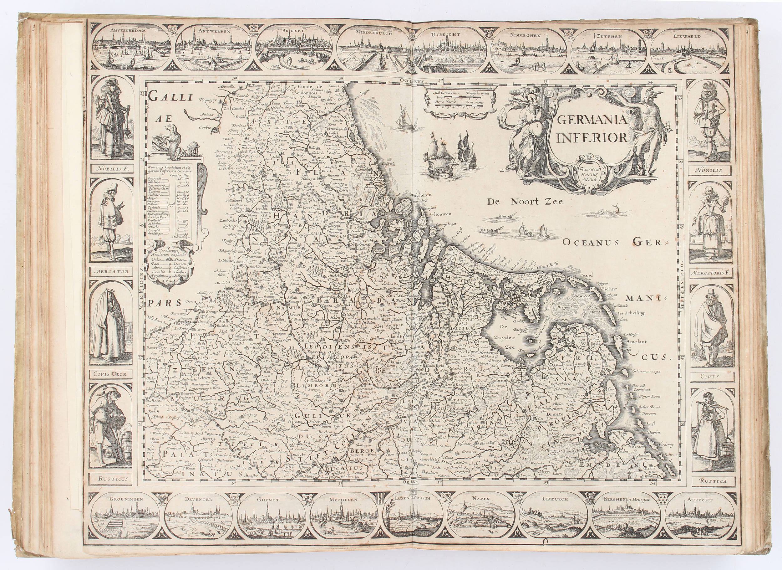 Sammelatlas. Visscher, Hoeye, Blaeu u.a.