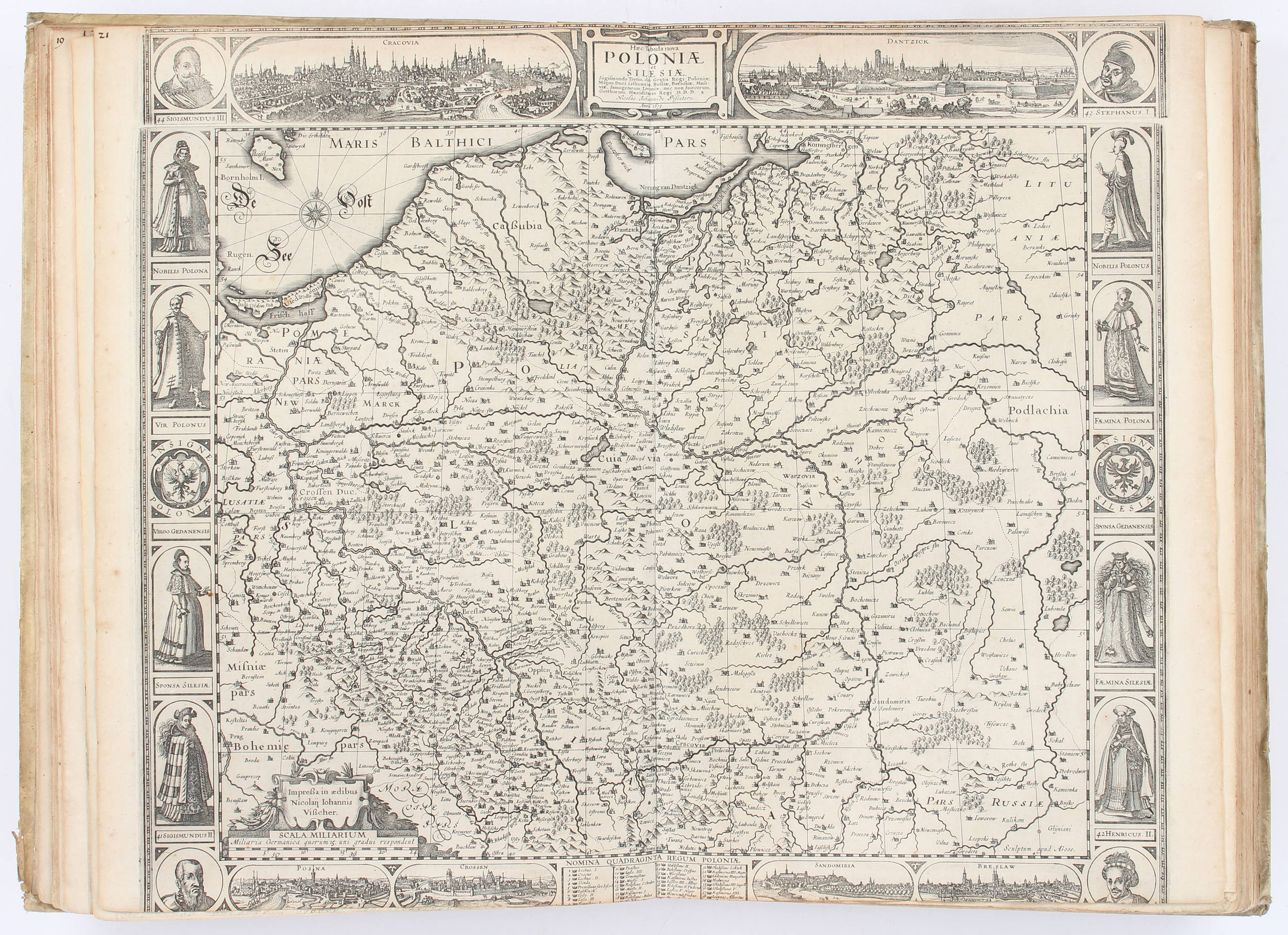 Sammelatlas. Visscher, Hoeye, Blaeu u.a.