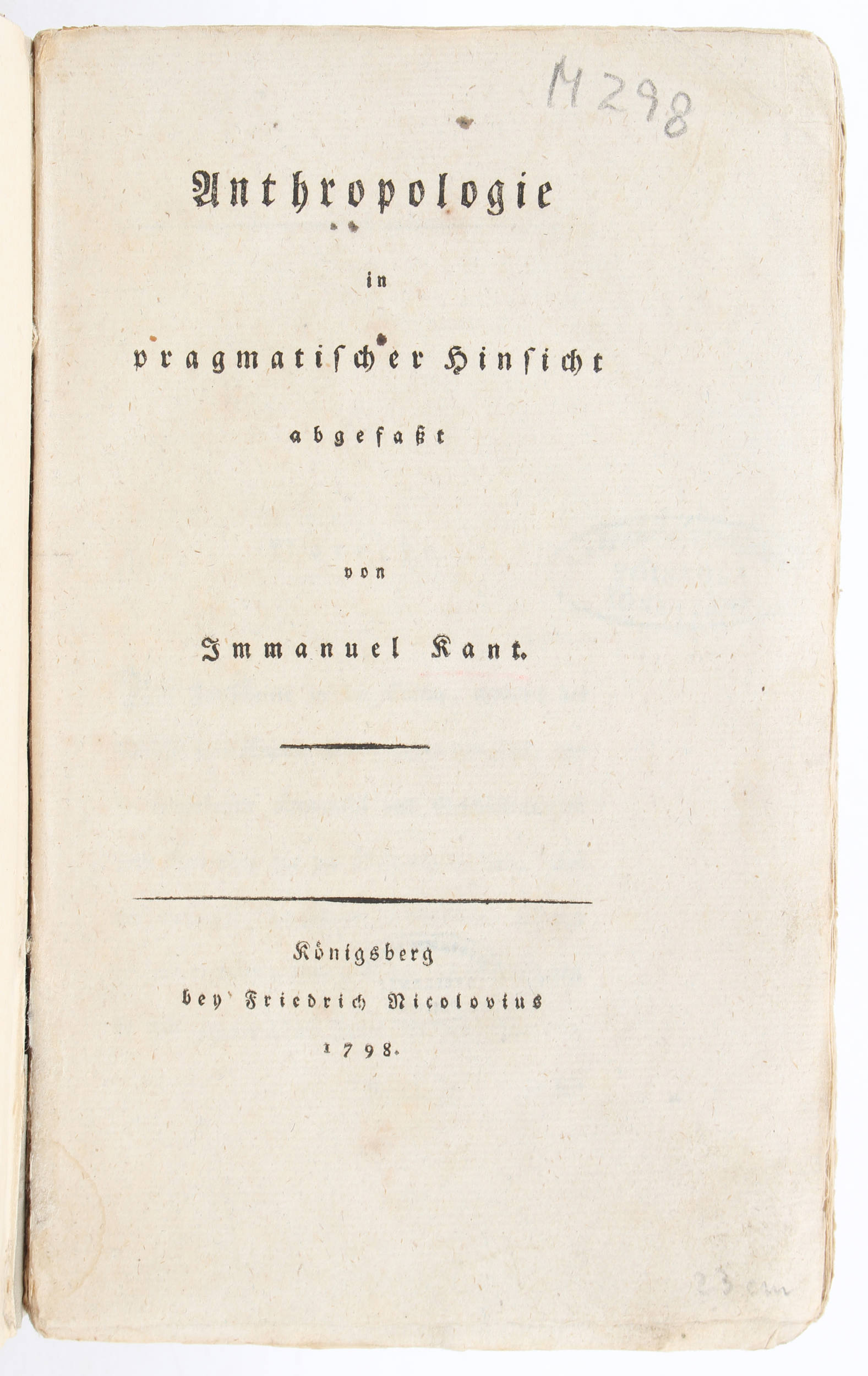 Kant, Anthropologie