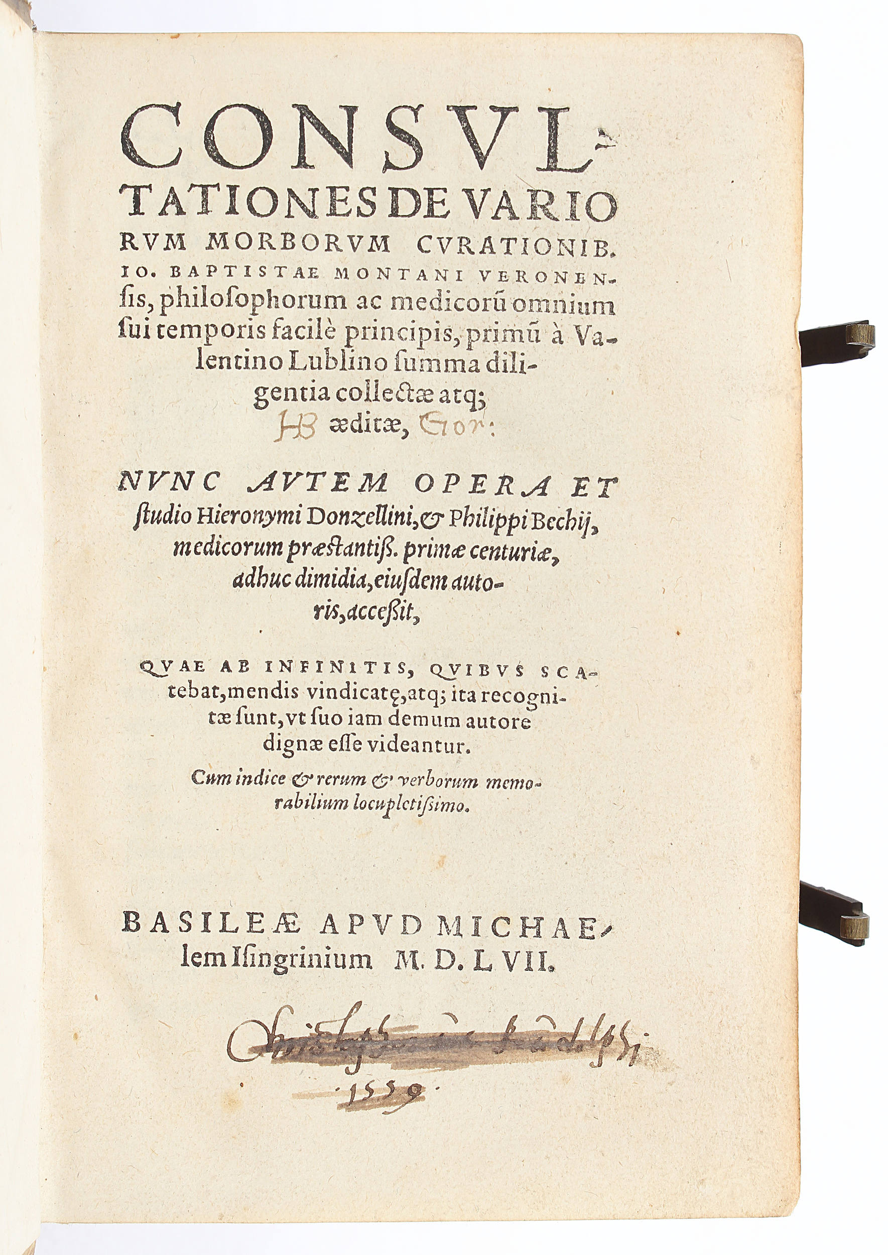 Monte, Consultationes de variorum morborum