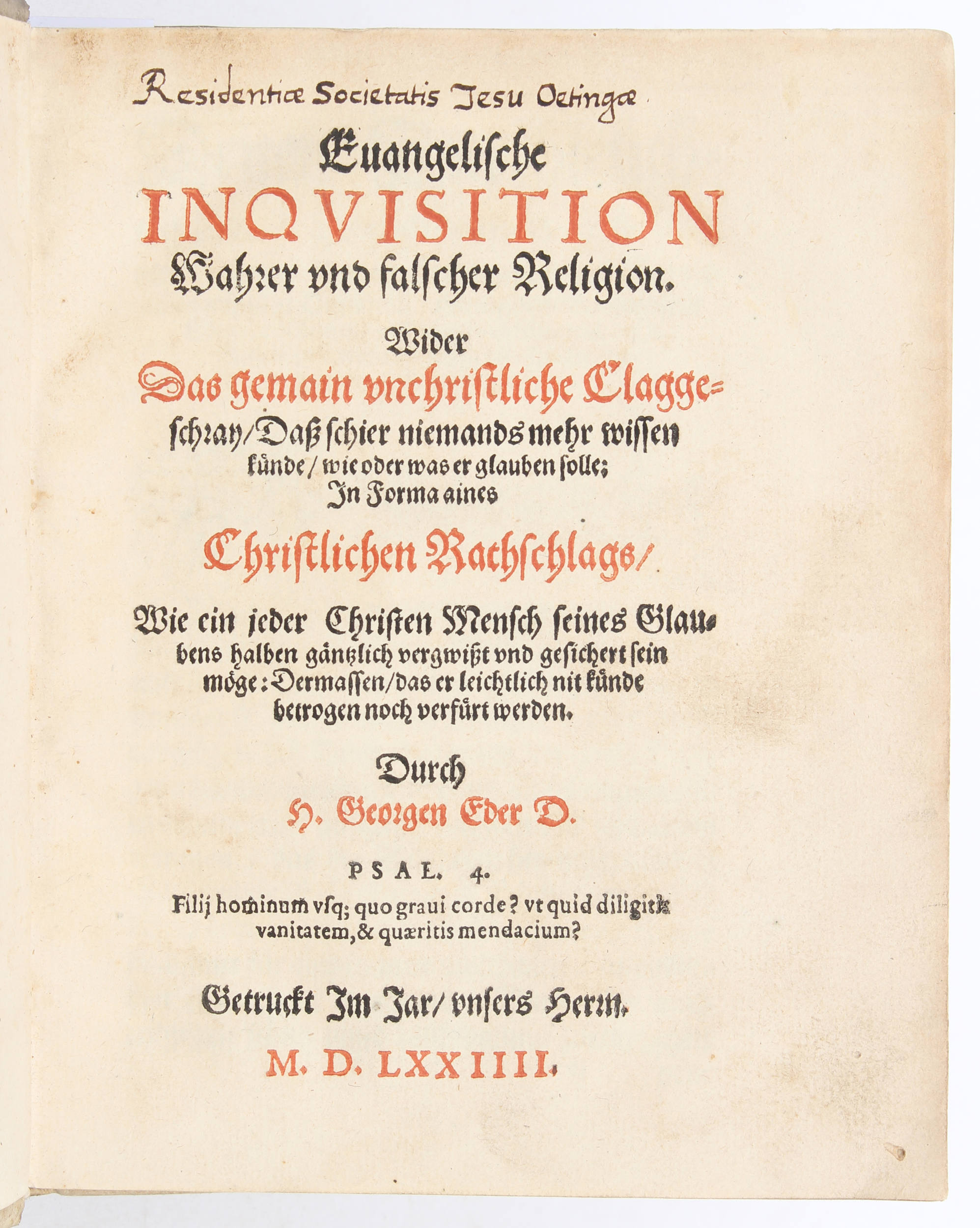 Eder, Evangelische Inquisition