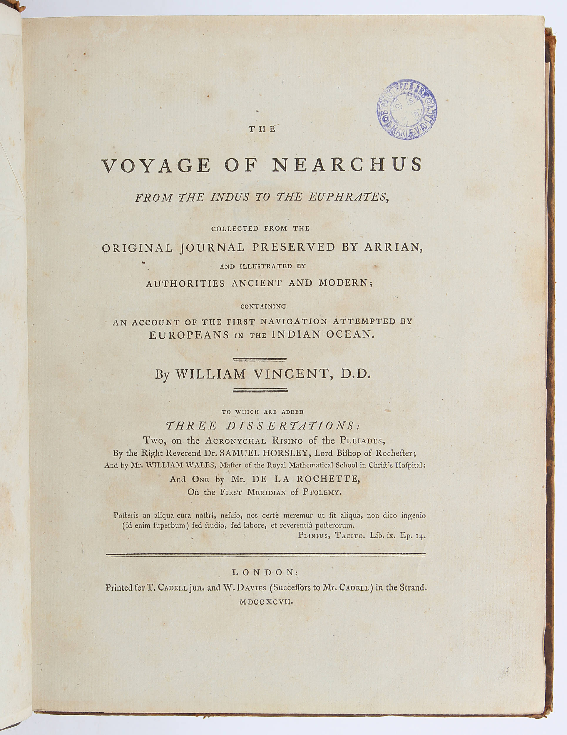 Vincent, Voyage of Nearchus