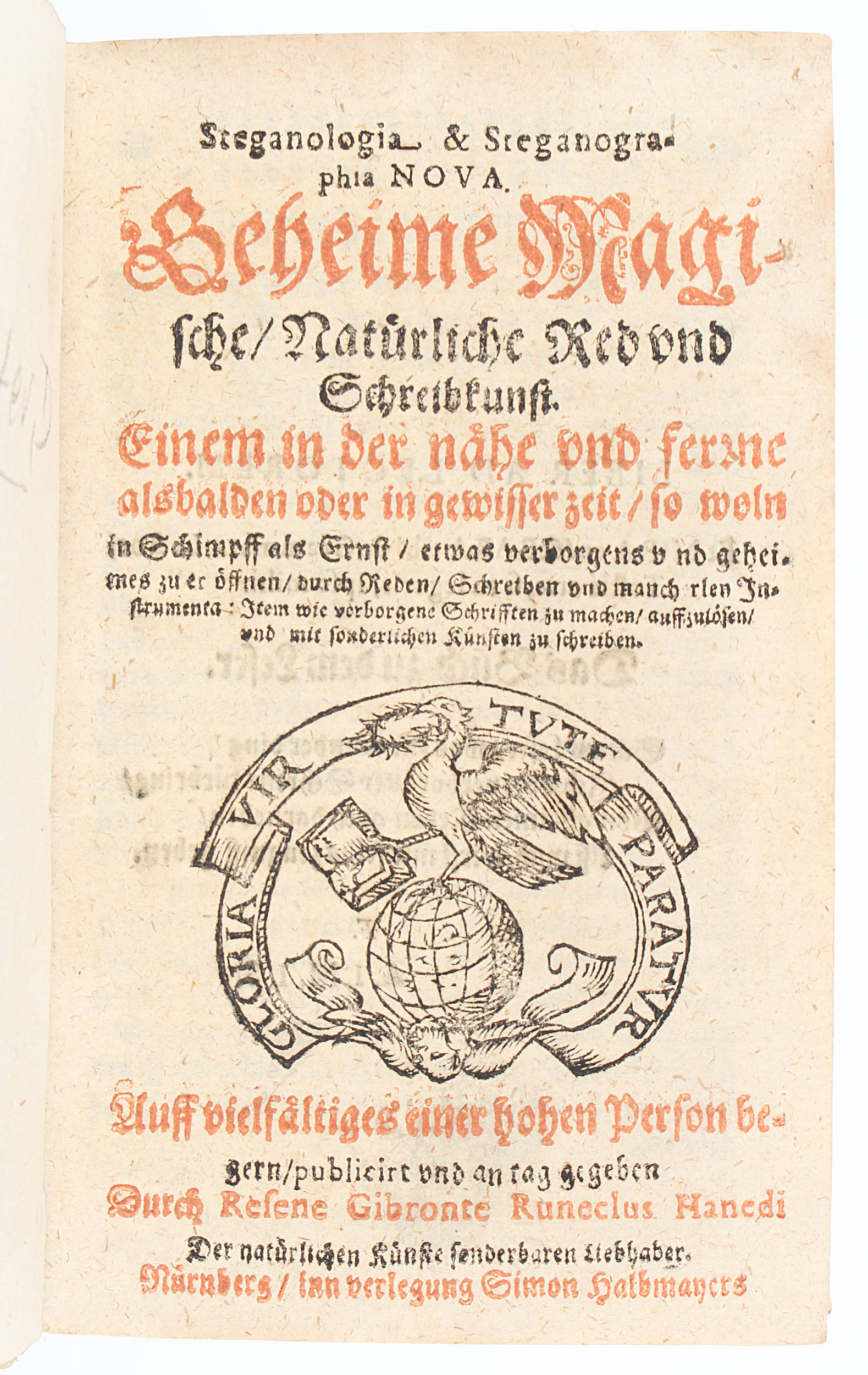 Schwenter, Steganologia & Steganographia