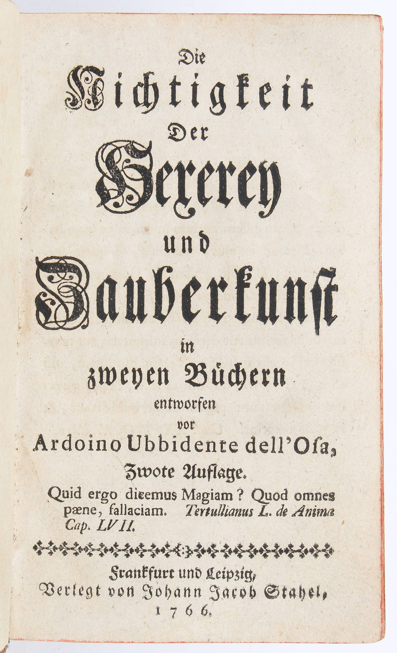 Simon, Nichtigkeit der Hexerey und Zauberkunst
