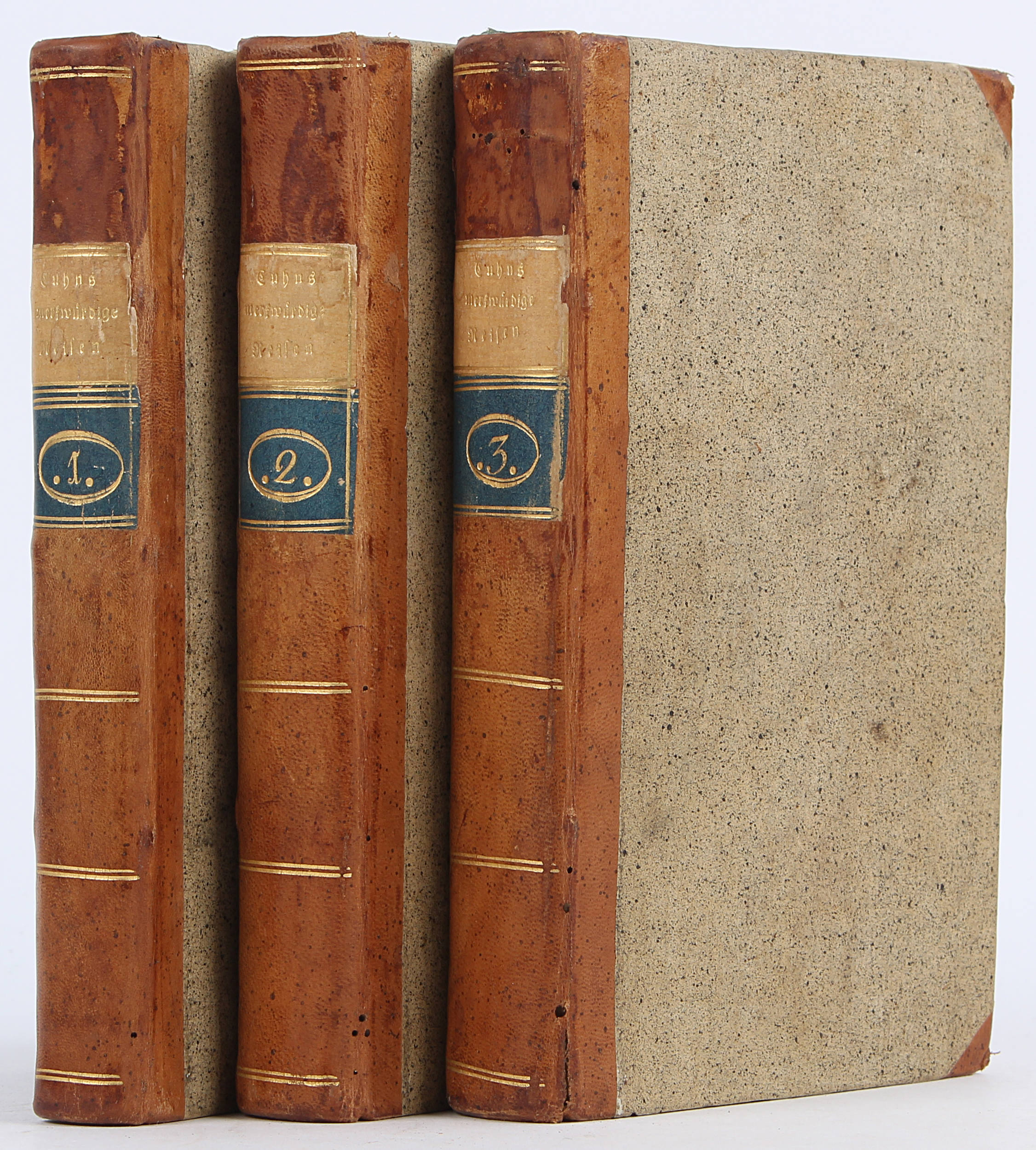 Cuhn, Sammlung merkwürdiger Reisen. 3 Bde.