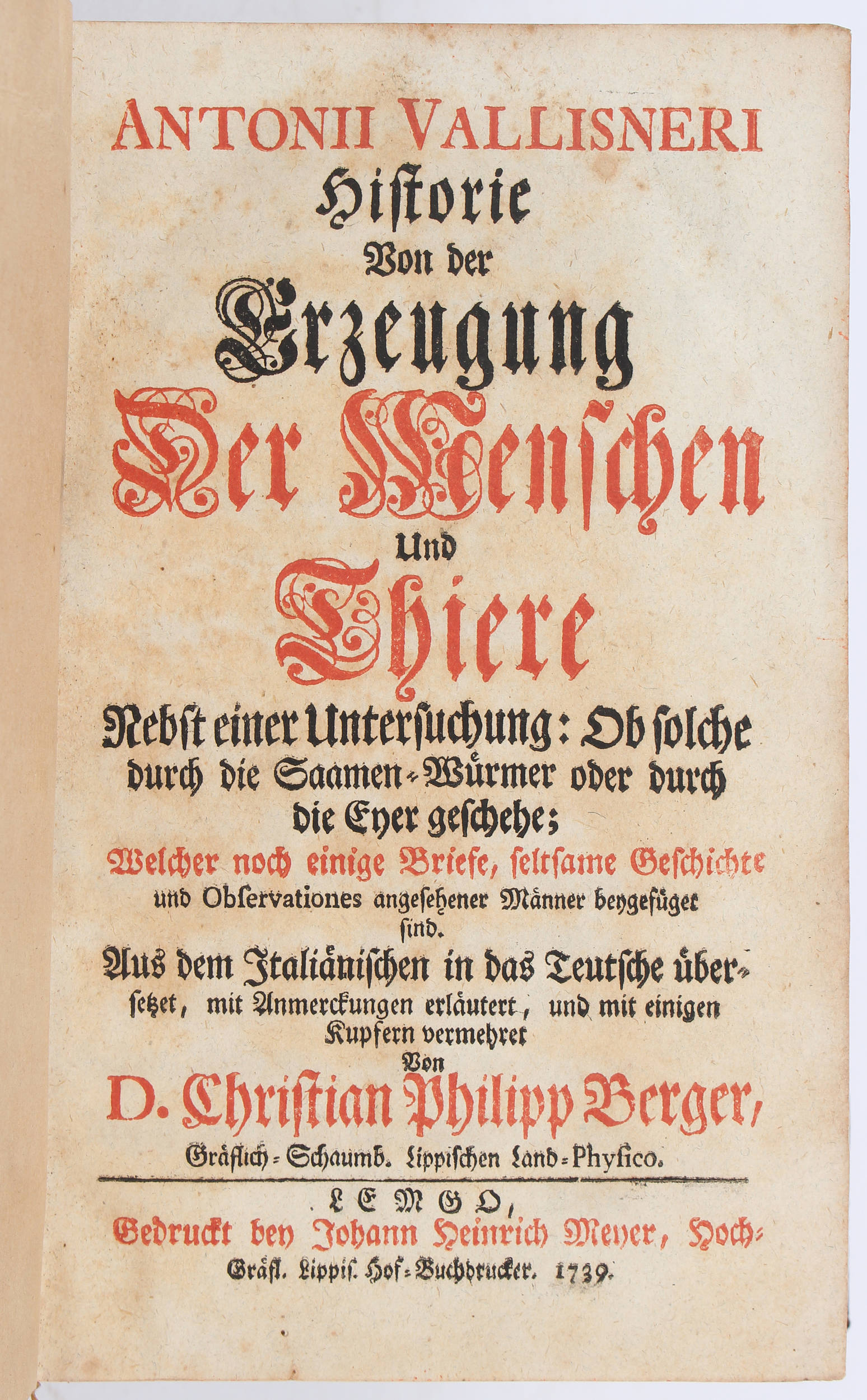 Vallisnieri, Historie