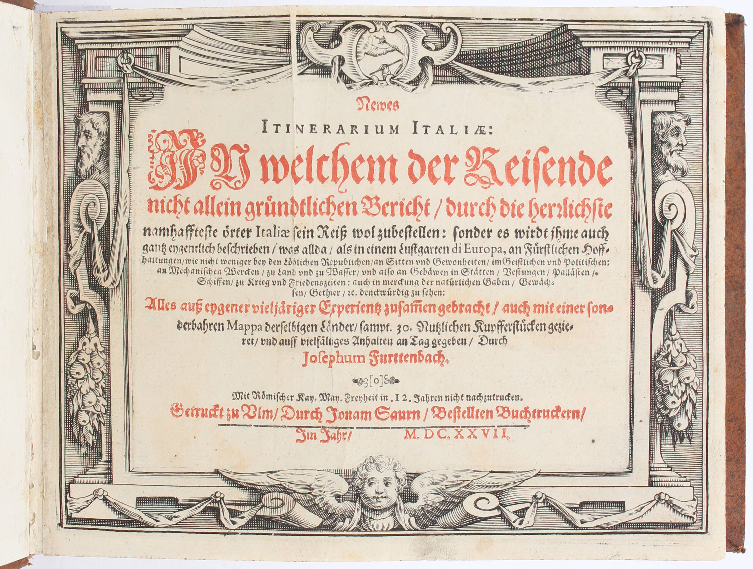 Furttenbach, Itinerarium Italiae