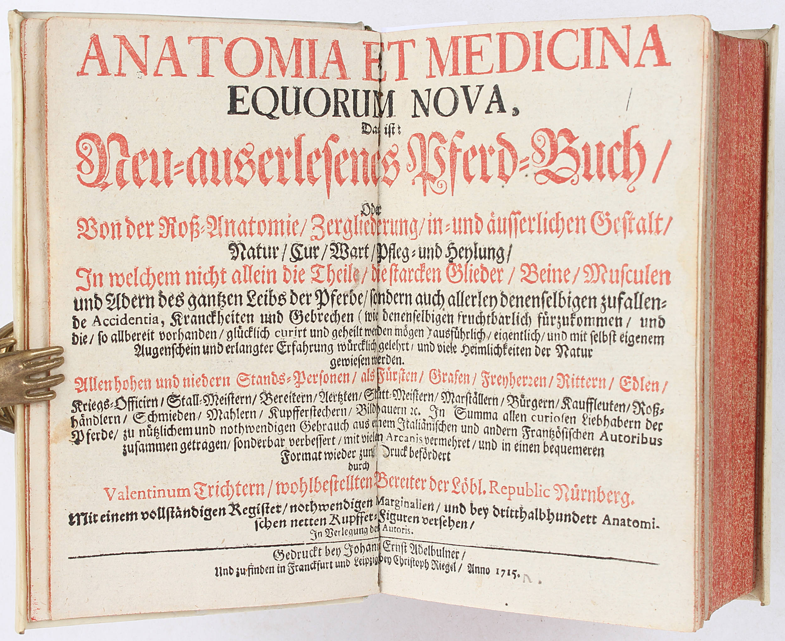 Trichter, Anatomia equorum nova. 2 Bde.