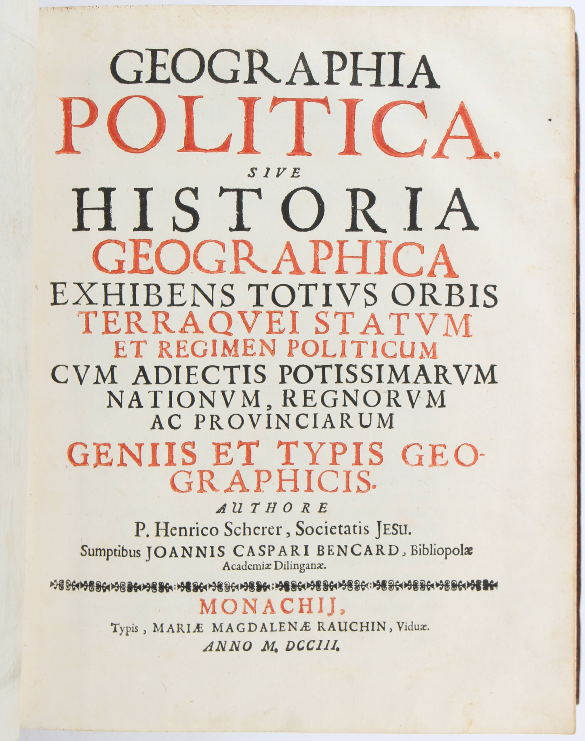 Scherer, Geographia politica