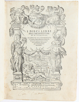 Vitruvius Pollio, I dieci libri dell'architettura