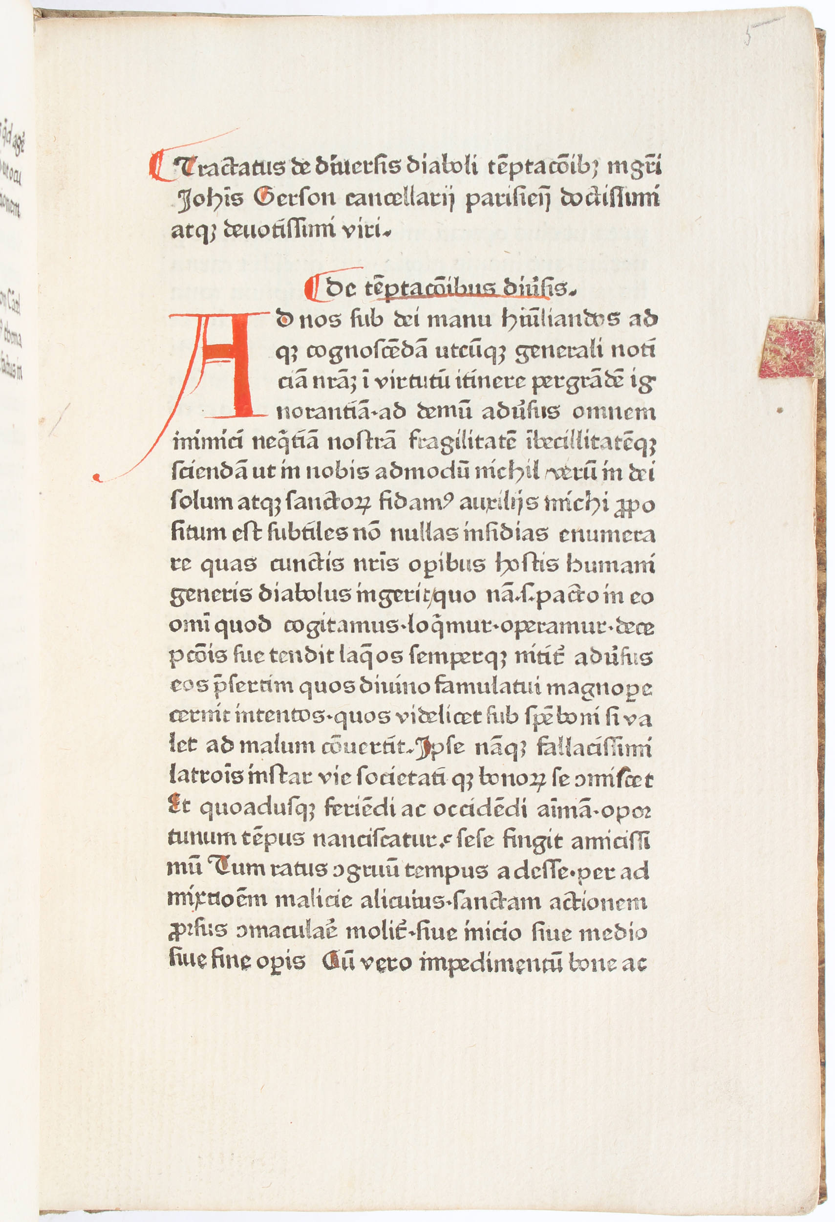 Gerson, De efficacia orationis. Köln um 1468