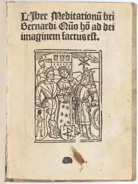 Bernardus Claravallensis, Liber meditationum. 1508