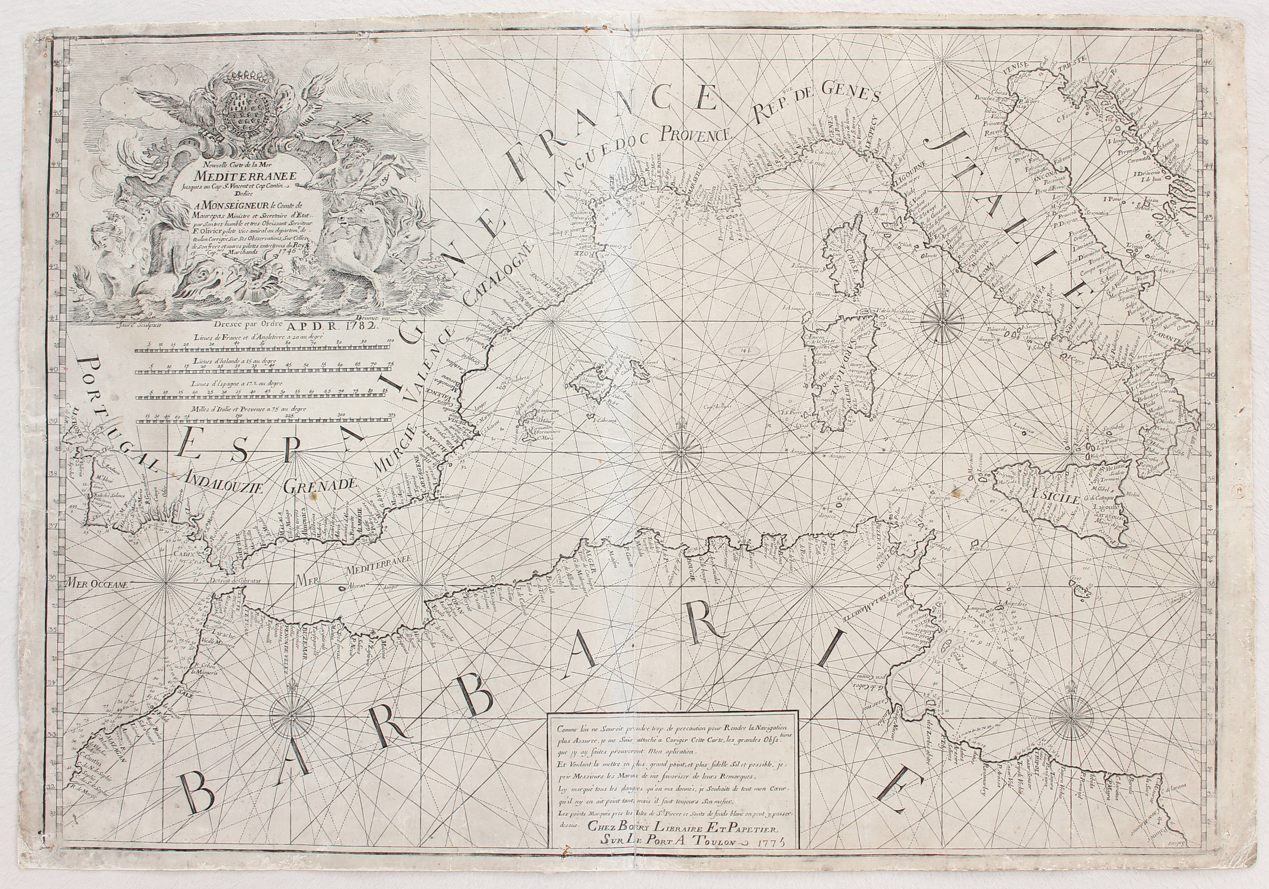 Mittelmeer in 2 Bll. Olivier-Boery