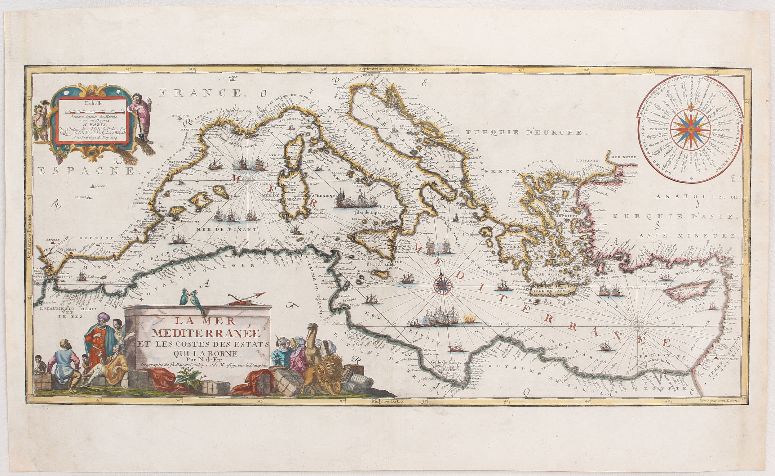Mittelmeer. N. de Fer