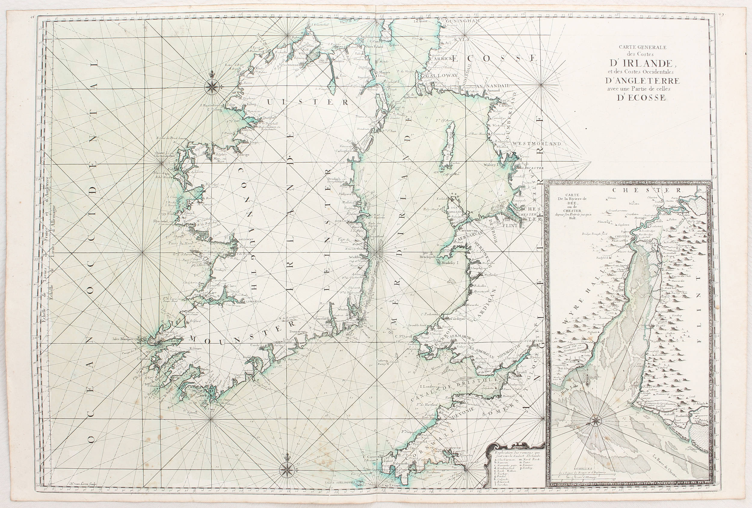 Irland. / 3 Bll. Seekarten. (Neptune)