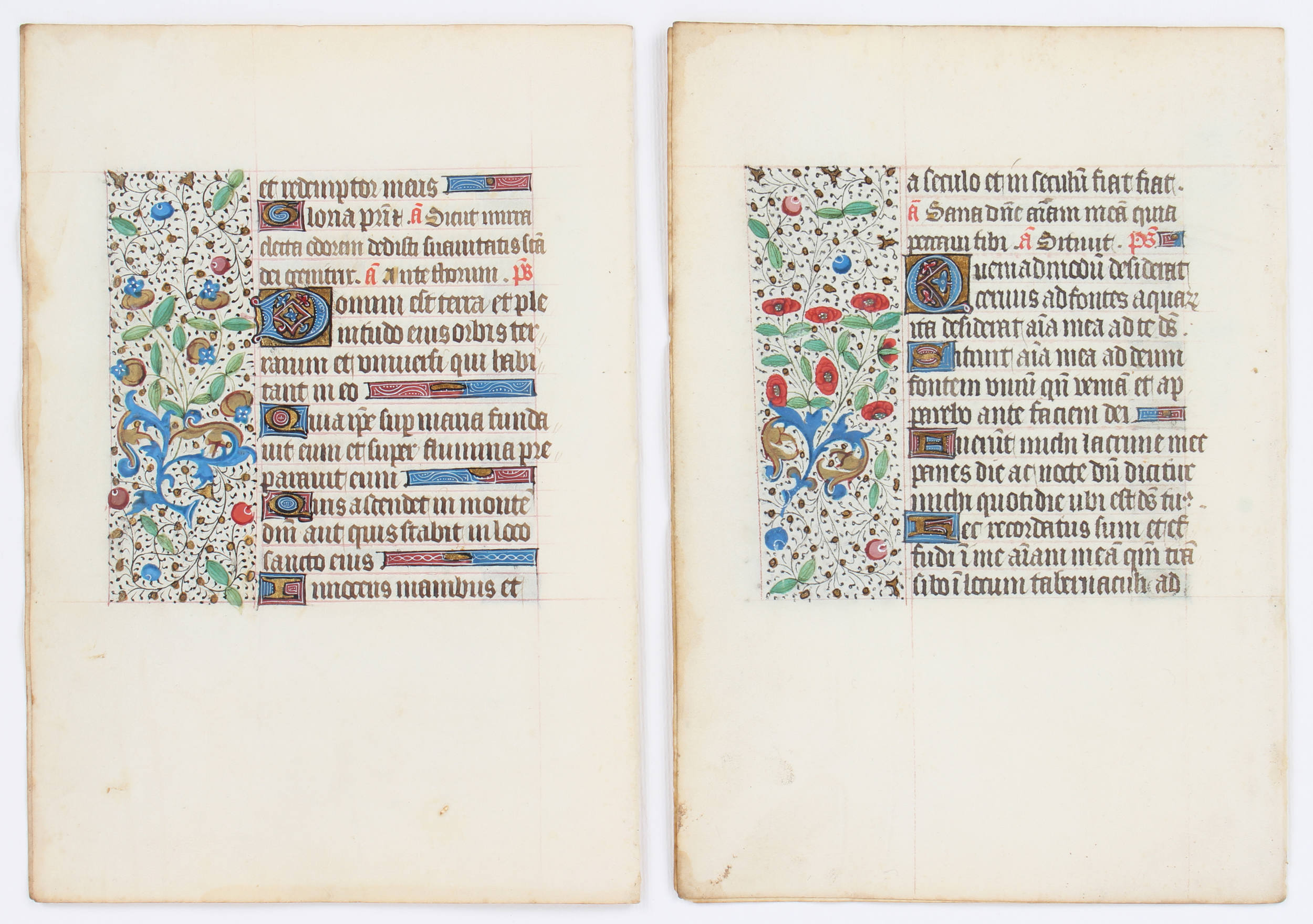 Stundenbuch. 2 Doppelblätter