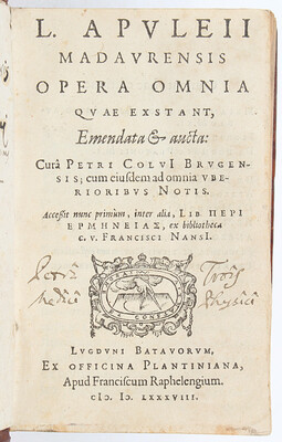Apuleius, Opera omnia + Stewech, opera omnia quaestiones