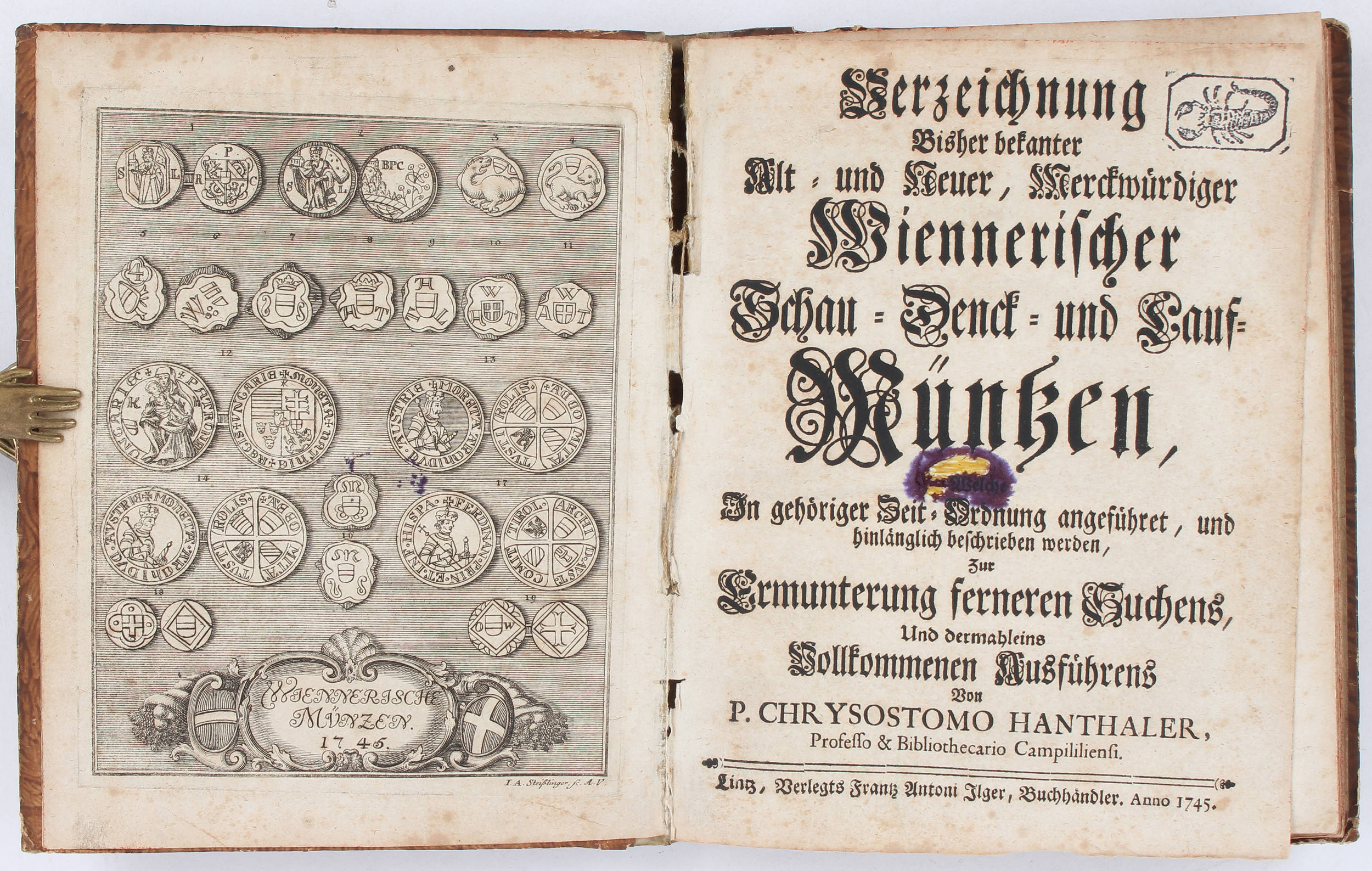 Hanthaler, Verzeichnung Wiennerischer Müntzen