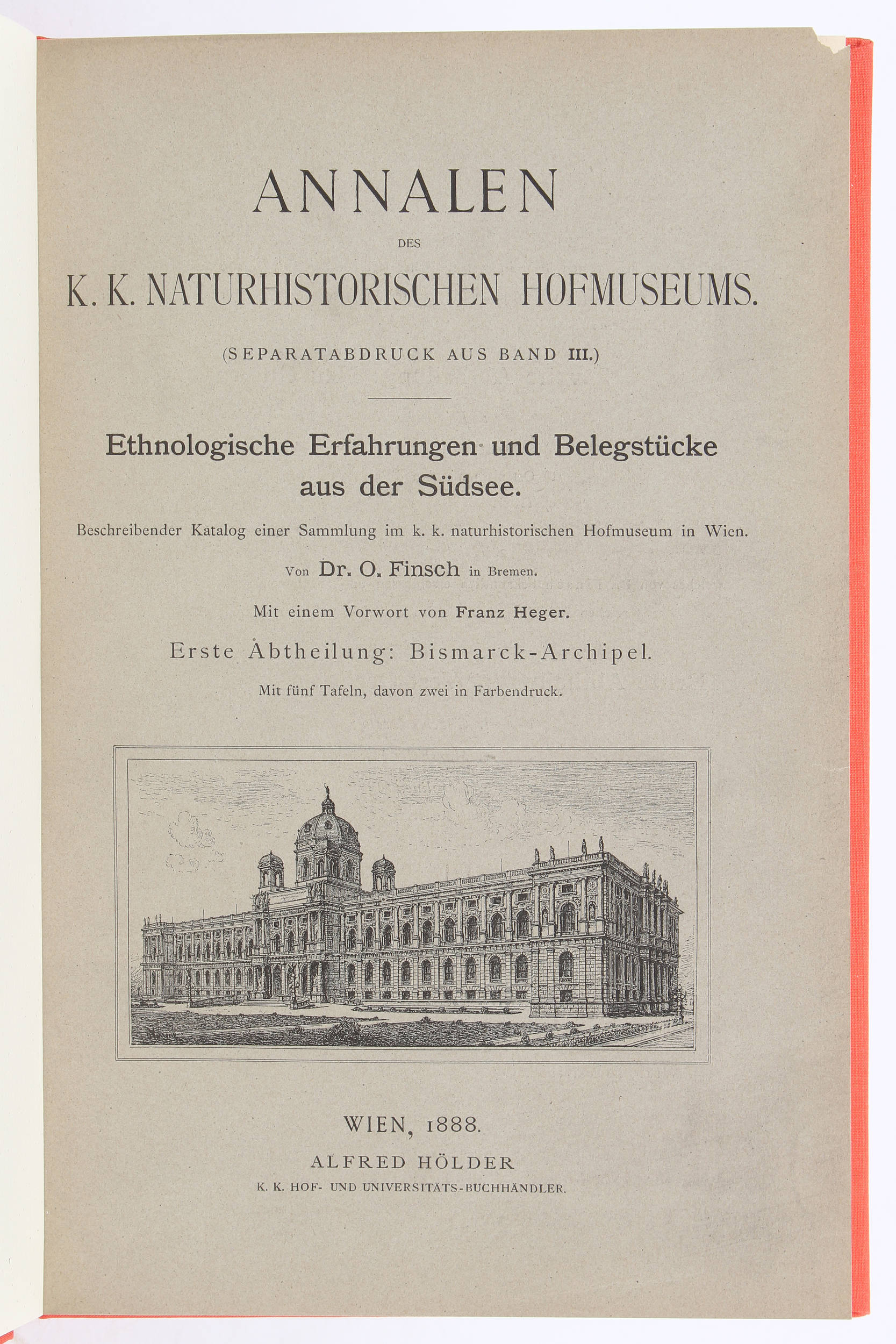 Finsch, Ethnologische Erfahrungen. 2 Bde.