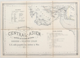 Central-Asien. K.K. Institut. 13 Bll. Lwd./Schuber