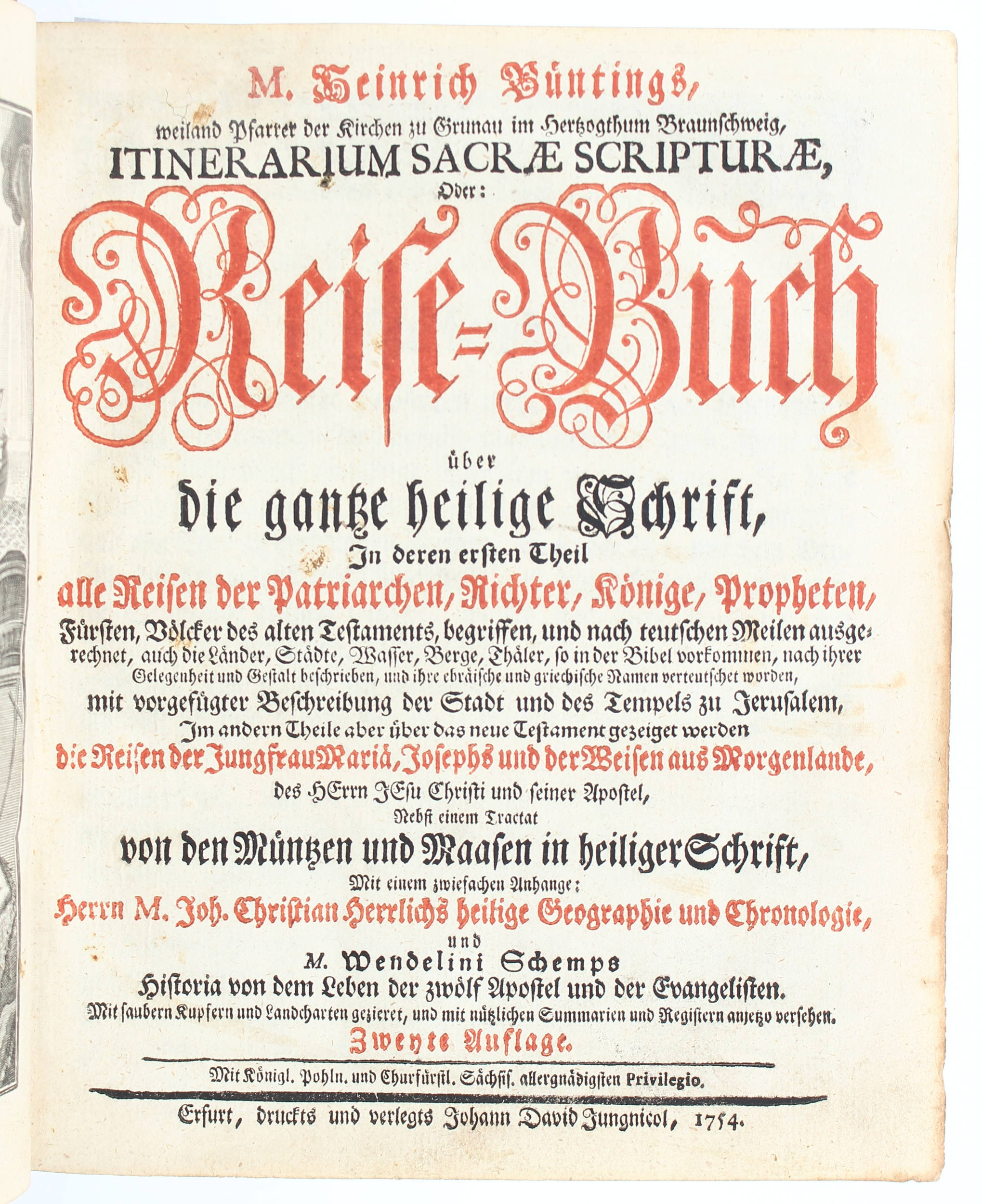 Bünting, Itinerarium Sacrae Scripturae
