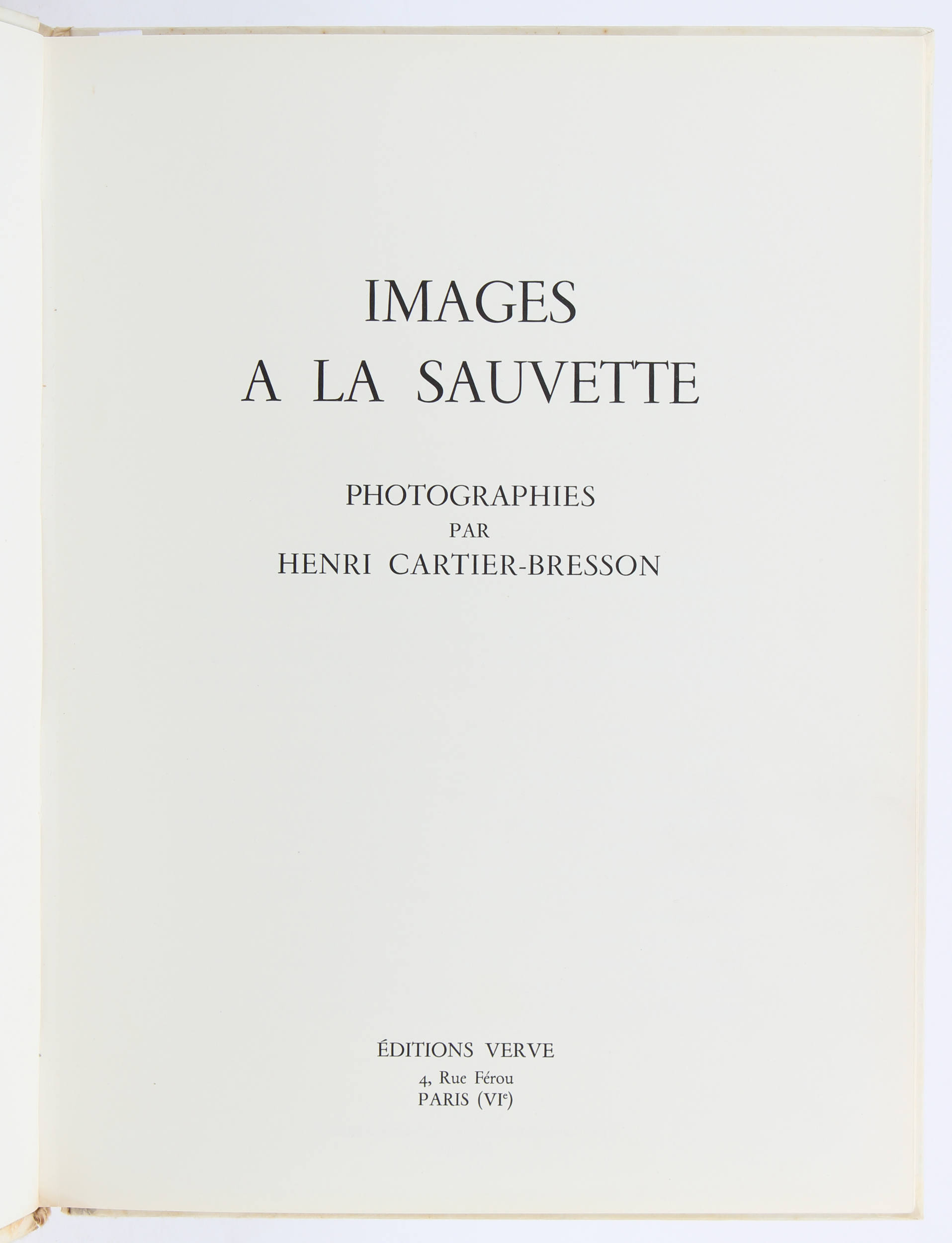 Cartier-Bresson, Images à la sauvette