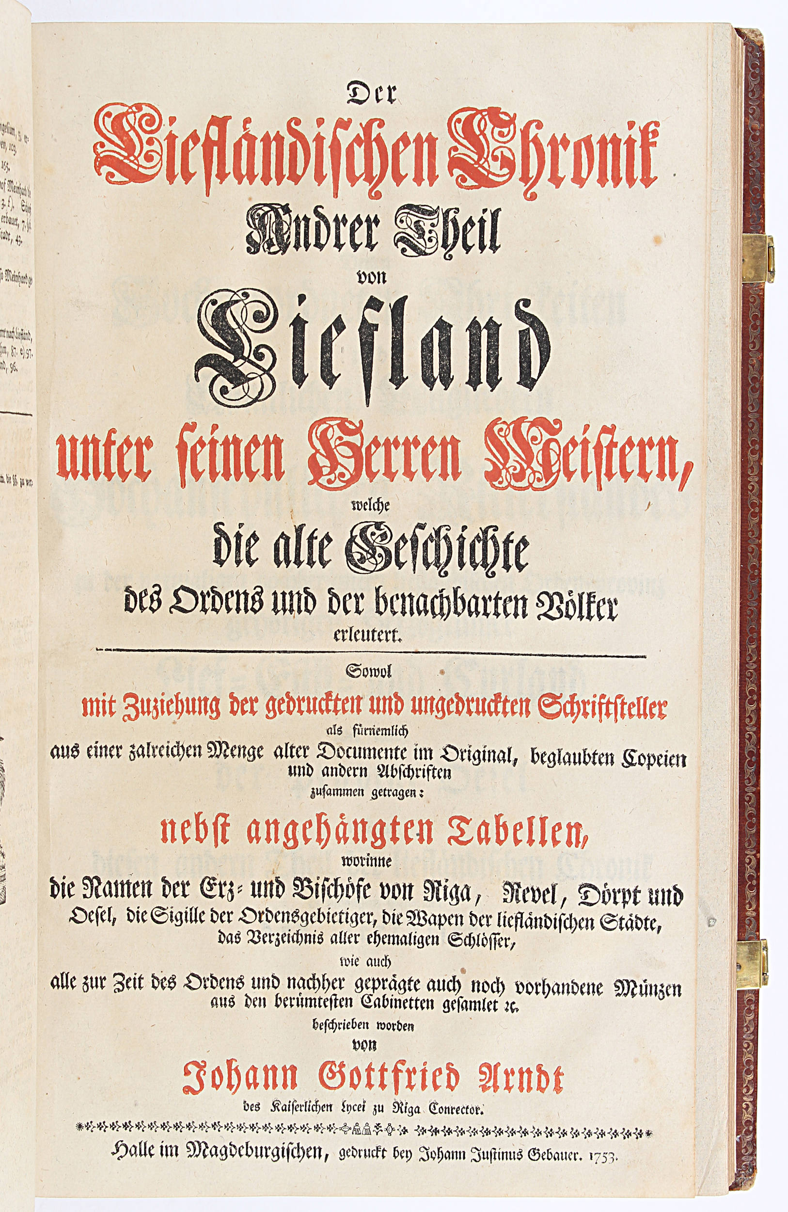 Gruber, Liefländische Chronik
