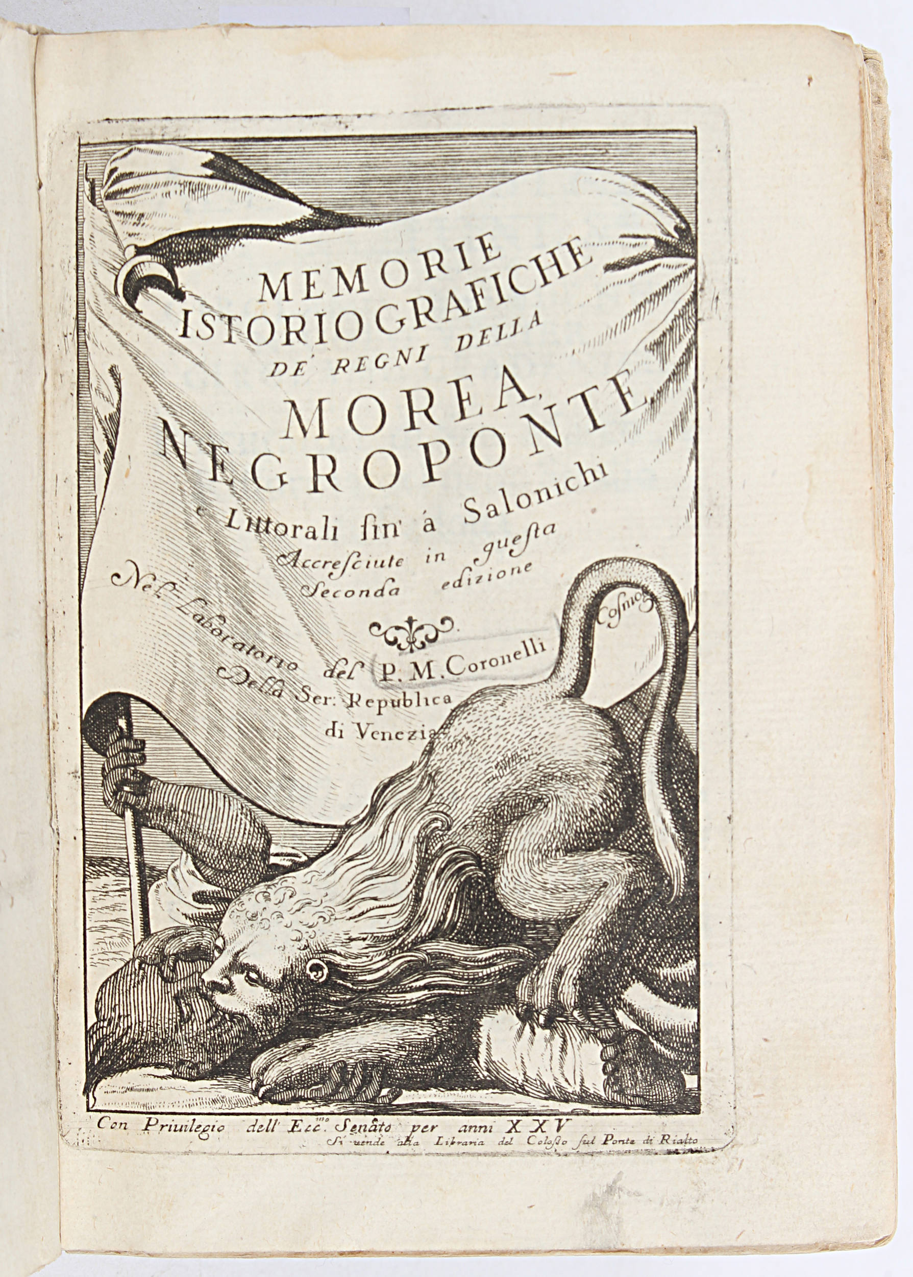 Coronelli, Memorie della Morea Negroponte