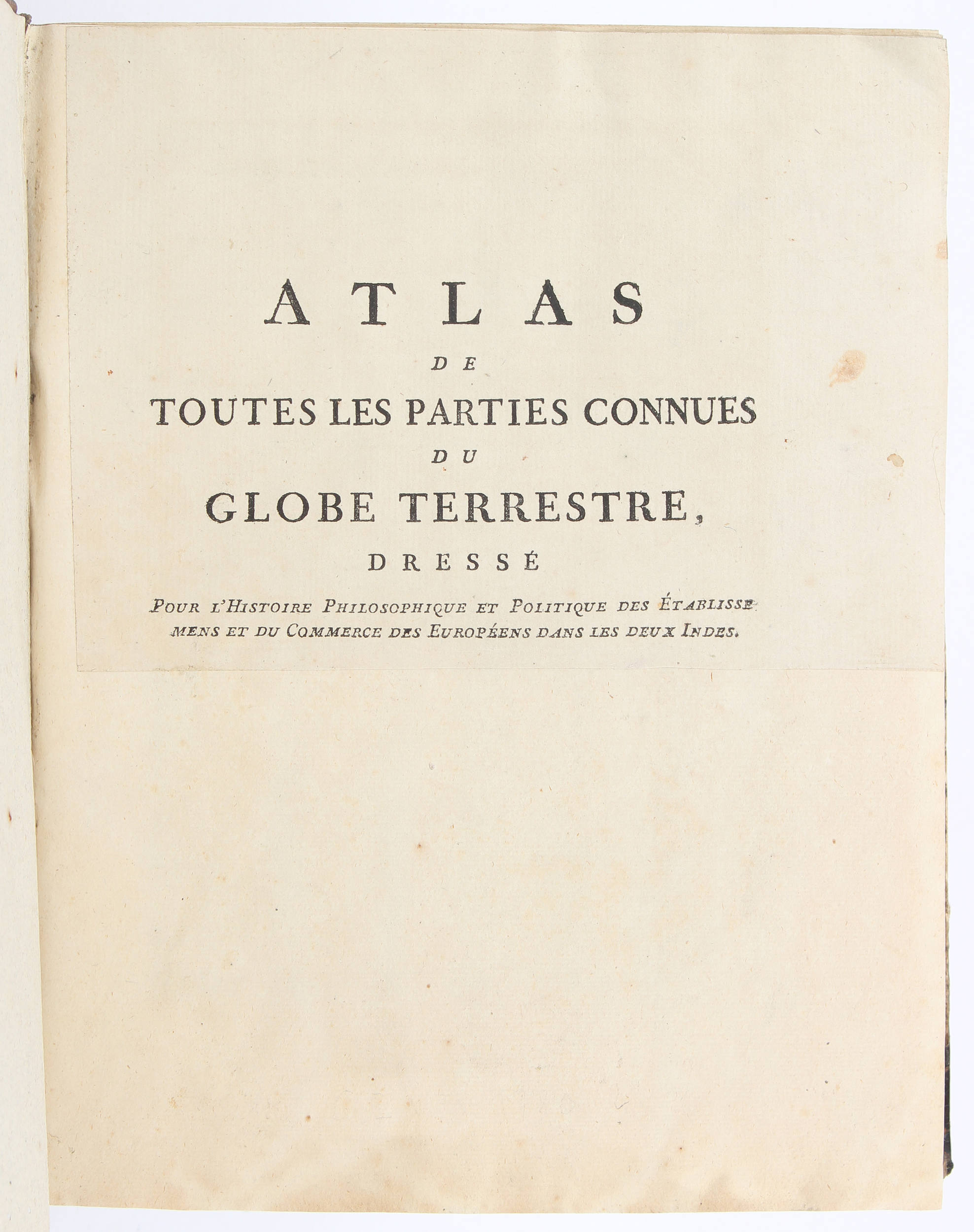 (Raynal), Atlas toutes les parties