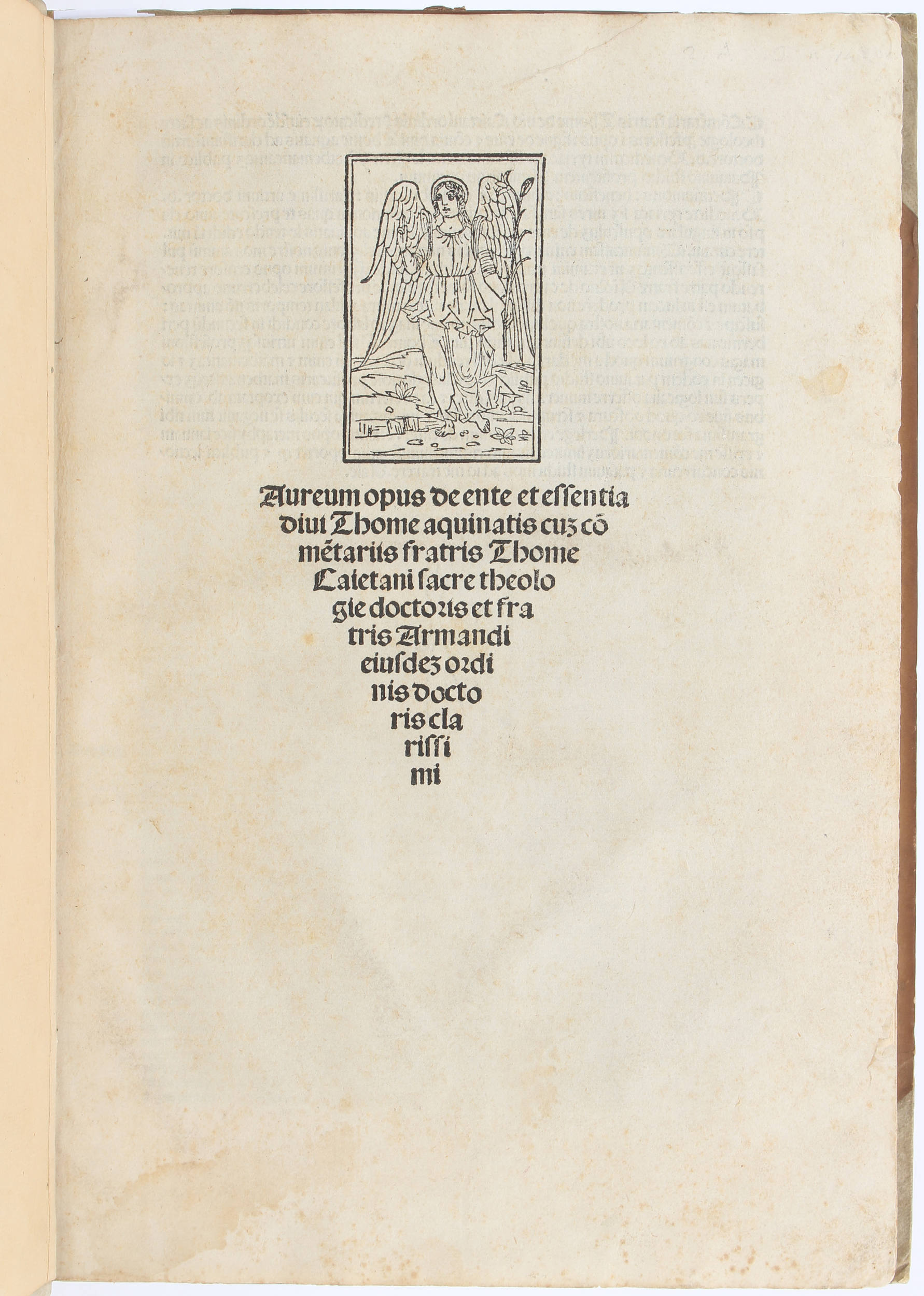 Thomas Aquinas, De ente et essentia. Venedig 1496